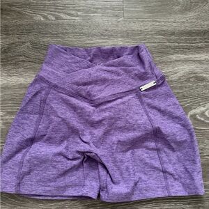 Bombshell Sportswear Heathered Purple Shorts